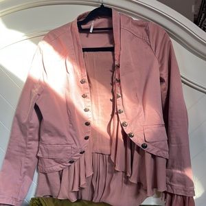 Free people size small dusty rose jacket